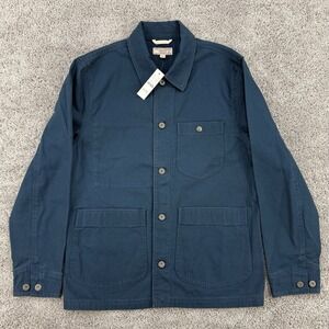 Wallace & Barnes Duck Canvas Utility Chore Jacket Men's M Blue NWT Workwear
